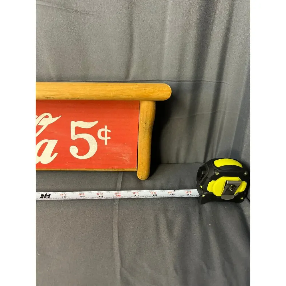 Vintage Wooden Coca-Cola Wall Shelf 18
